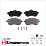 Piduriklotsi komplekt,ketaspidur ZIMMERMANN 24306.205.1