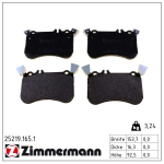 Piduriklotsi komplekt,ketaspidur ZIMMERMANN 25219.165.1