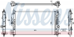 Radiaator,mootorijahutus NISSENS 630764