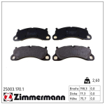 Piduriklotsi komplekt,ketaspidur ZIMMERMANN 25003.170.1