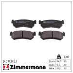 Piduriklotsi komplekt,ketaspidur ZIMMERMANN 24071.145.1