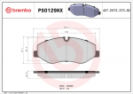 Piduriklotsi komplekt,ketaspidur BREMBO P50129NX