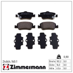 Piduriklotsi komplekt,ketaspidur ZIMMERMANN 24664.160.1