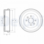 Piduritrummel DELPHI BF658