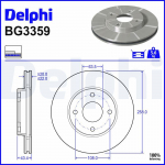 Piduriketas DELPHI BG3359