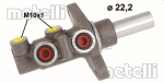 Peapiduri silinder METELLI 05-1172