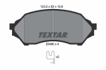 Piduriklotsi komplekt,ketaspidur TEXTAR 2349002