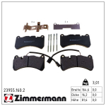 Piduriklotsi komplekt,ketaspidur ZIMMERMANN 23955.160.2