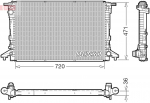 Radiaator,mootorijahutus DENSO DRM02047