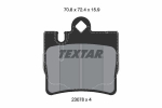 Piduriklotsi komplekt,ketaspidur TEXTAR 2307801