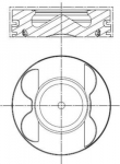 Kolvid MAHLE 001 PI 00106 002