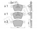 Piduriklotsi komplekt,ketaspidur METELLI 22-0550-0