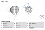 Generaator BOSCH 0 986 047 930