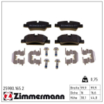 Piduriklotsi komplekt,ketaspidur ZIMMERMANN 25980.165.2