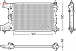 Radiaator,mootorijahutus DENSO DRM15016