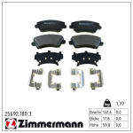 Piduriklotsi komplekt,ketaspidur ZIMMERMANN 25692.180.3