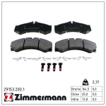 Piduriklotsi komplekt,ketaspidur ZIMMERMANN 29153.200.1