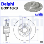 Piduriketas DELPHI BG9116RS