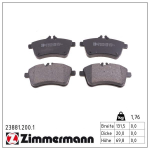 Piduriklotsi komplekt,ketaspidur ZIMMERMANN 23881.200.1