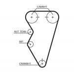 Hammasrihm GATES 5497XS