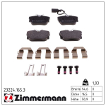 Piduriklotsi komplekt,ketaspidur ZIMMERMANN 23224.165.3