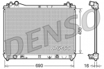Radiaator,mootorijahutus DENSO DRM47017