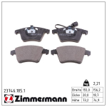 Piduriklotsi komplekt,ketaspidur ZIMMERMANN 23746.185.1