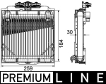 &Otilde;liradiaator, automaatkast MAHLE CLC 102 000P