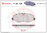 Piduriklotsi komplekt,ketaspidur BREMBO P 50 129