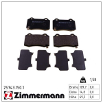 Piduriklotsi komplekt,ketaspidur ZIMMERMANN 25743.150.1