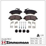 Piduriklotsi komplekt,ketaspidur ZIMMERMANN 24466.190.3