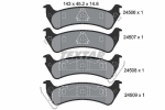 Piduriklotsi komplekt,ketaspidur TEXTAR 2450601