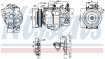 Kompressor,kliimaseade NISSENS 890763