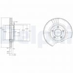 Piduriketas DELPHI BG3826