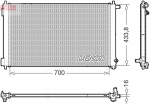 Radiaator,mootorijahutus DENSO DRM50154