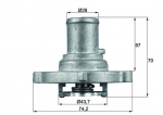 Termostaat,Jahutusvedelik MAHLE TI 122 87D