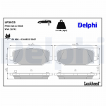 Piduriklotsi komplekt,ketaspidur DELPHI LP3933