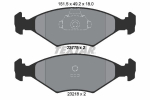 Piduriklotsi komplekt,ketaspidur TEXTAR 2377501