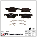 Piduriklotsi komplekt,ketaspidur ZIMMERMANN 22342.198.2