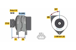 Generaator BOSCH 0 986 049 490