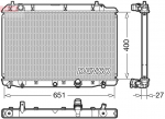 Radiaator,mootorijahutus DENSO DRM40036