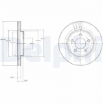 Piduriketas DELPHI BG3594