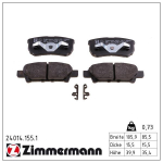 Piduriklotsi komplekt,ketaspidur ZIMMERMANN 24014.155.1