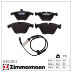Piduriklotsi komplekt,ketaspidur ZIMMERMANN 23312.200.2