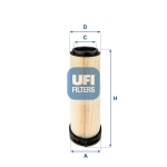 &Otilde;hufilter UFI 27.596.00