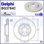 Piduriketas DELPHI BG3784C