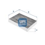 Filtras, salono oras UFI 54.257.00