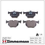 Piduriklotsi komplekt,ketaspidur ZIMMERMANN 21487.170.1