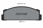 Piduriklotsi komplekt,ketaspidur TEXTAR 2007404