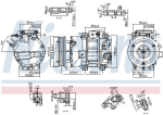 Kompressor,kliimaseade NISSENS 890917